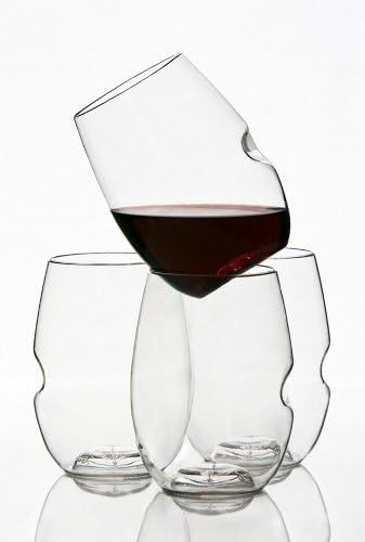 Govino Wine Glass Flexible Shatterproof Recyclable, Set of 4 | Amazon (US)
