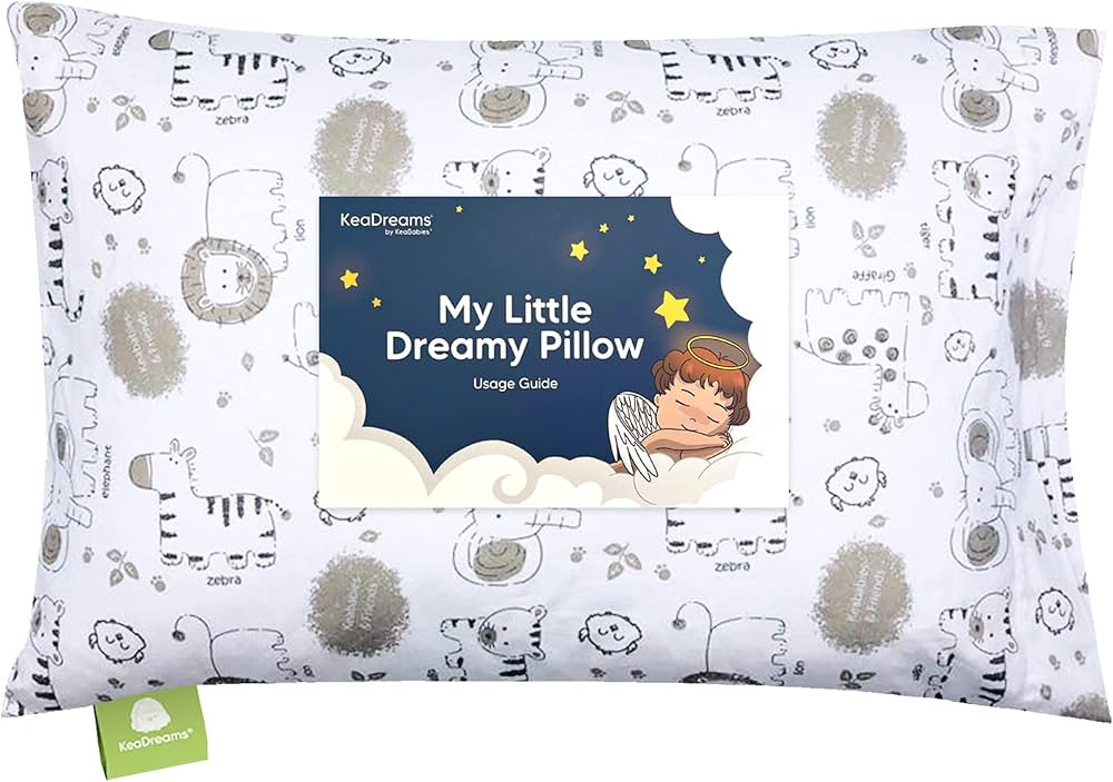 Amazon.com: Toddler Pillow with Pillowcase - 13x18 My Little Dreamy Pillow - Organic Cotton Toddl... | Amazon (US)