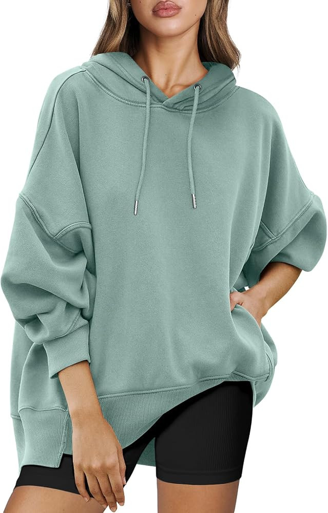 ANRABESS Womens Oversized Hoodies Sweatshirts Fleece Pullover Top 2024 Fall Trendy Outfits Teen G... | Amazon (US)