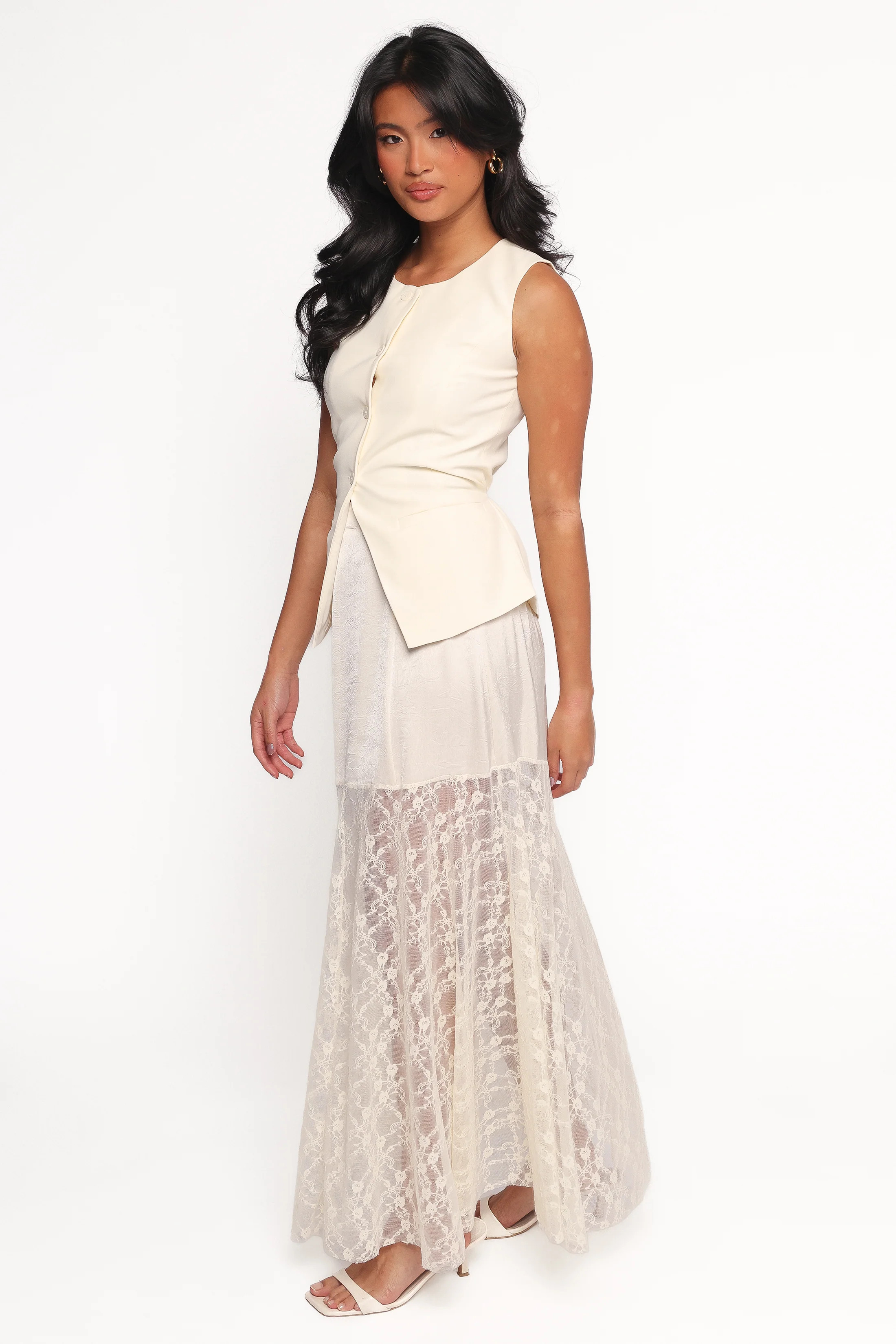 Chapel Lace Maxi Skirt - Cream | Petal & Pup (AU)