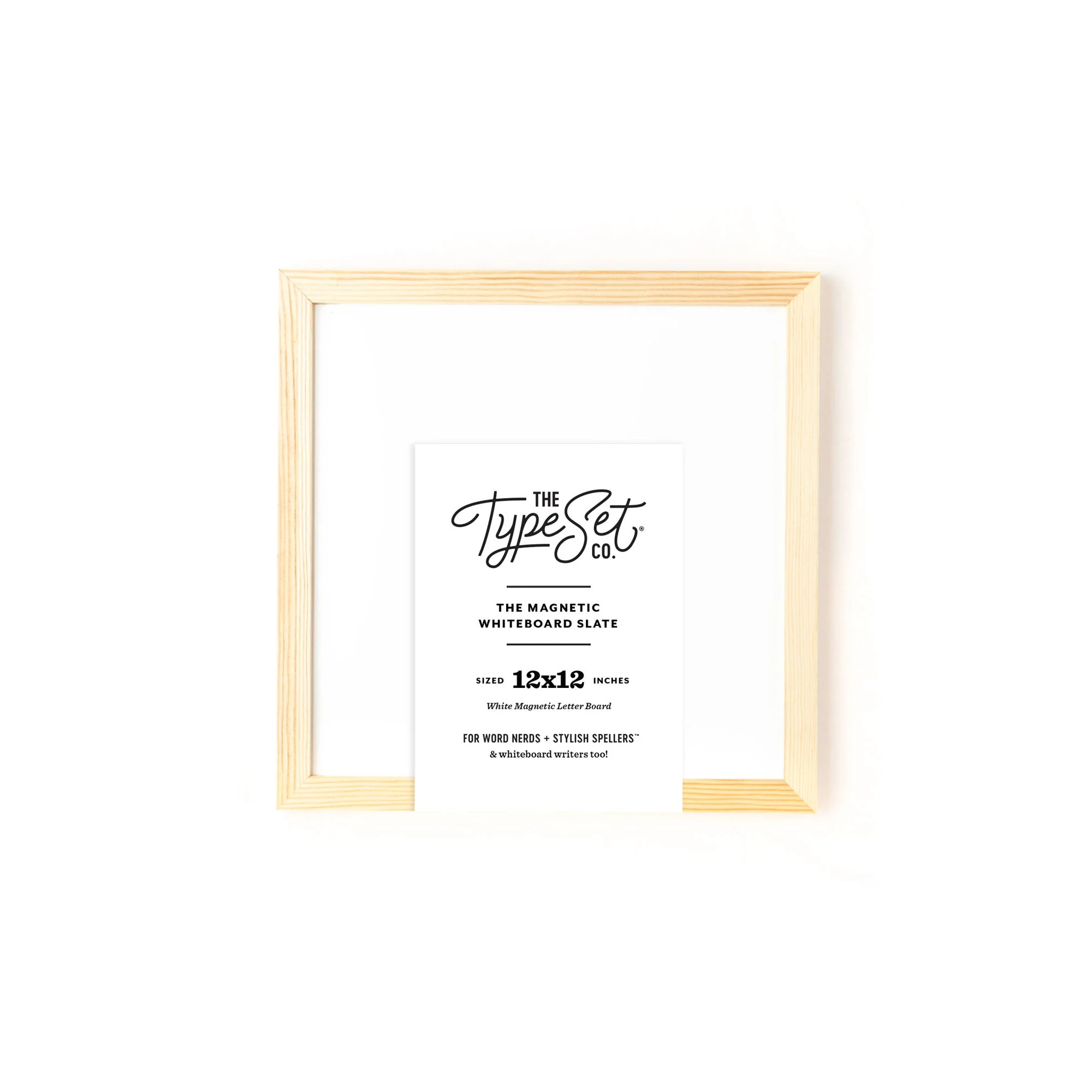 12x12 Magnetic Whiteboard | The Type Set Co.