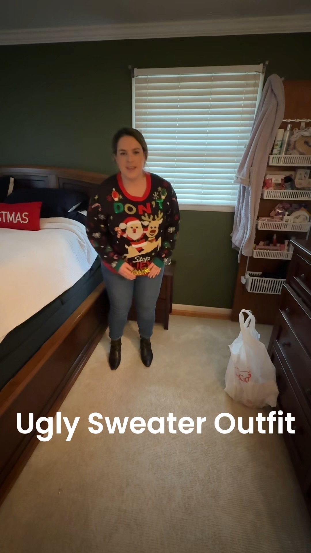 Cozy vibes meet everyday staples ✨ American Eagle jeans, my questionable-but-loved Walmart sweater, and Madewell boots to finish it off 🖤 

#OOTD #CasualStyle



#LTKHoliday