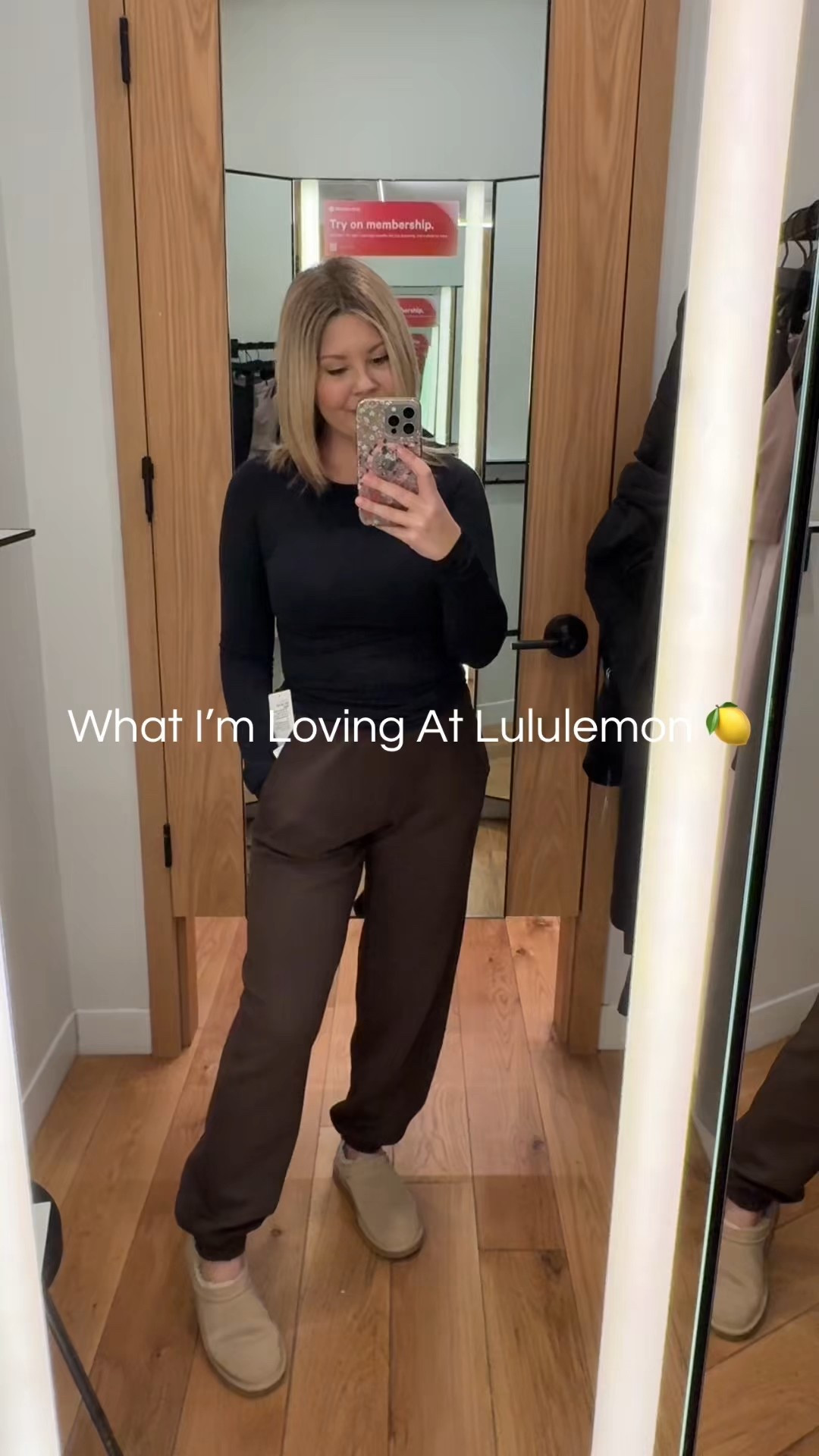 Trying on a mix of Lululemon pieces with detailed sizing notes 🤍

Jacket: I’m wearing a size small, true to size, but it fits quite snug. I’m only able to wear a basic long-sleeve top underneath. If you want to layer a sweater or sweatshirt, I’d recommend sizing up.

Align leggings: Size 4, true to size, in the 25-inch length, which is my ideal length.
For reference, I’m 5’3”.

Wunder Train leggings: I sized up to a size 6. These feel more compressive and snug, so sizing up was more comfortable for me.

Basic long-sleeve top: Size 4, true to size.

Boat-neck top: Size small, true to size with a relaxed, slightly boxy fit.

Pin-tuck pants: Wearing a size small. These are a bit roomy on me, and I probably could have done an extra small. If you like a more relaxed fit, stick with your true size. These are the 31-inch length, and they are very long on me at 5’3”. They do come in multiple lengths, but hemming may be needed if you’re petite.

Joggers: Size small, true to size. They are a bit long on me, but since they’re joggers, they still sit nicely at the ankle.

Most of the outfits are styled with cozy boots for an easy, everyday look.


lululemon outfits
lululemon try on
athleisure outfits
activewear outfits
workout clothes women
gym outfit
gym clothes women
leggings outfit
align leggings
wunder train leggings
high waisted leggings
everyday leggings
joggers outfit women
pin tuck pants
wide leg pants outfit
boat neck top
casual outfits women
comfortable everyday outfits
neutral outfits
ugg micro boots
ugg outfit ideas
leggings and uggs
fall winter outfits


#LTKcanada #LTKfitness #LTKwinter