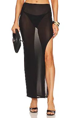 lovewave The Miyah Maxi Skirt in Black from Revolve.com | Revolve Clothing (Global)