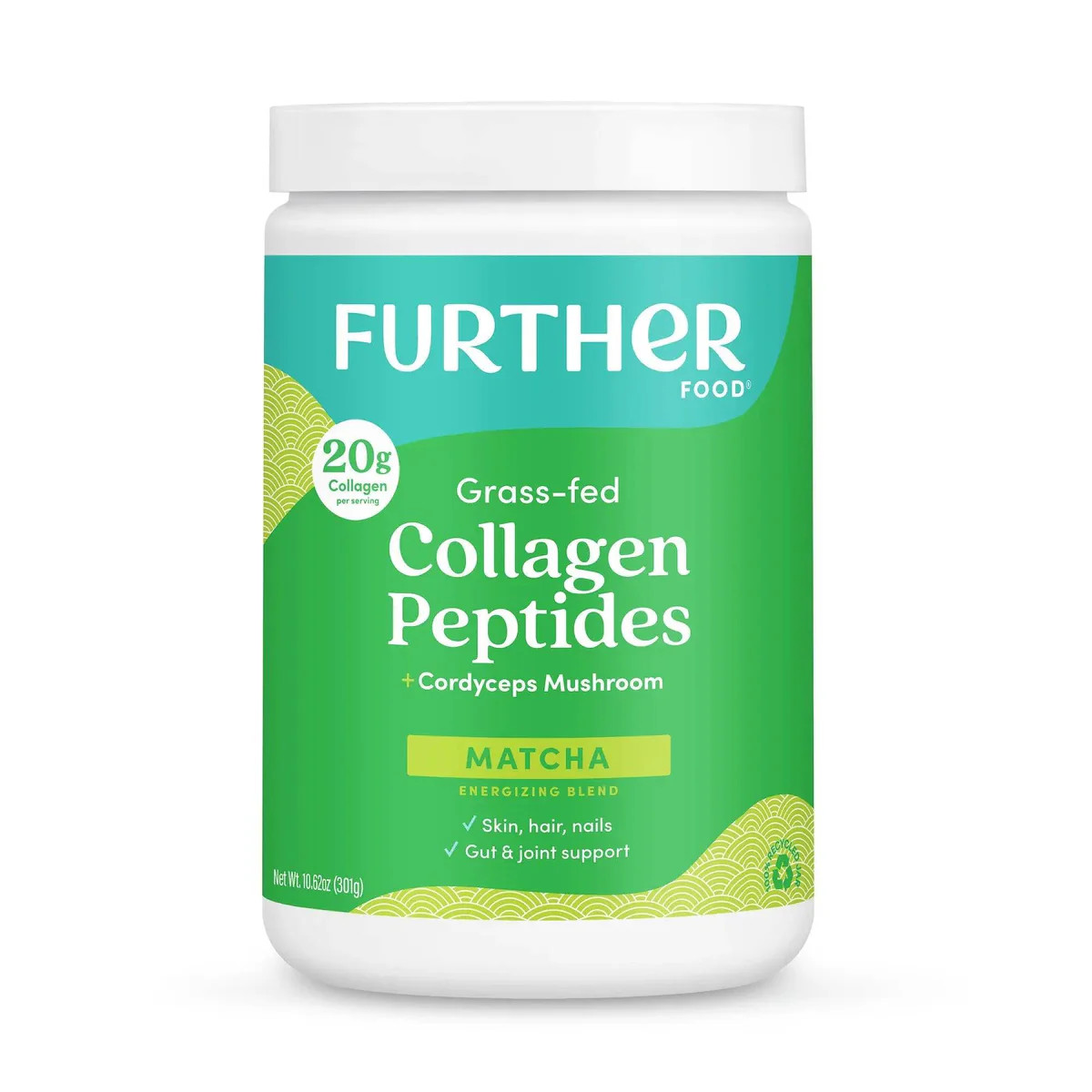 Matcha Collagen Peptides Powder | Further Food