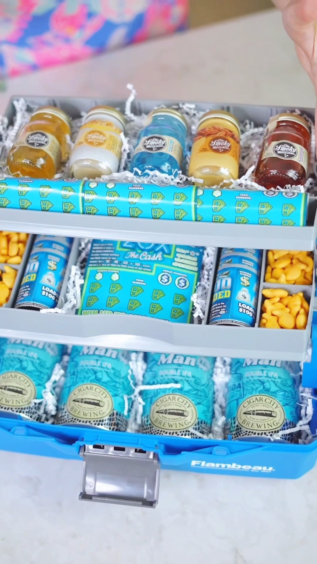 Father’s Day gift idea 💙 Tackle boxes filled with all of his favorites!