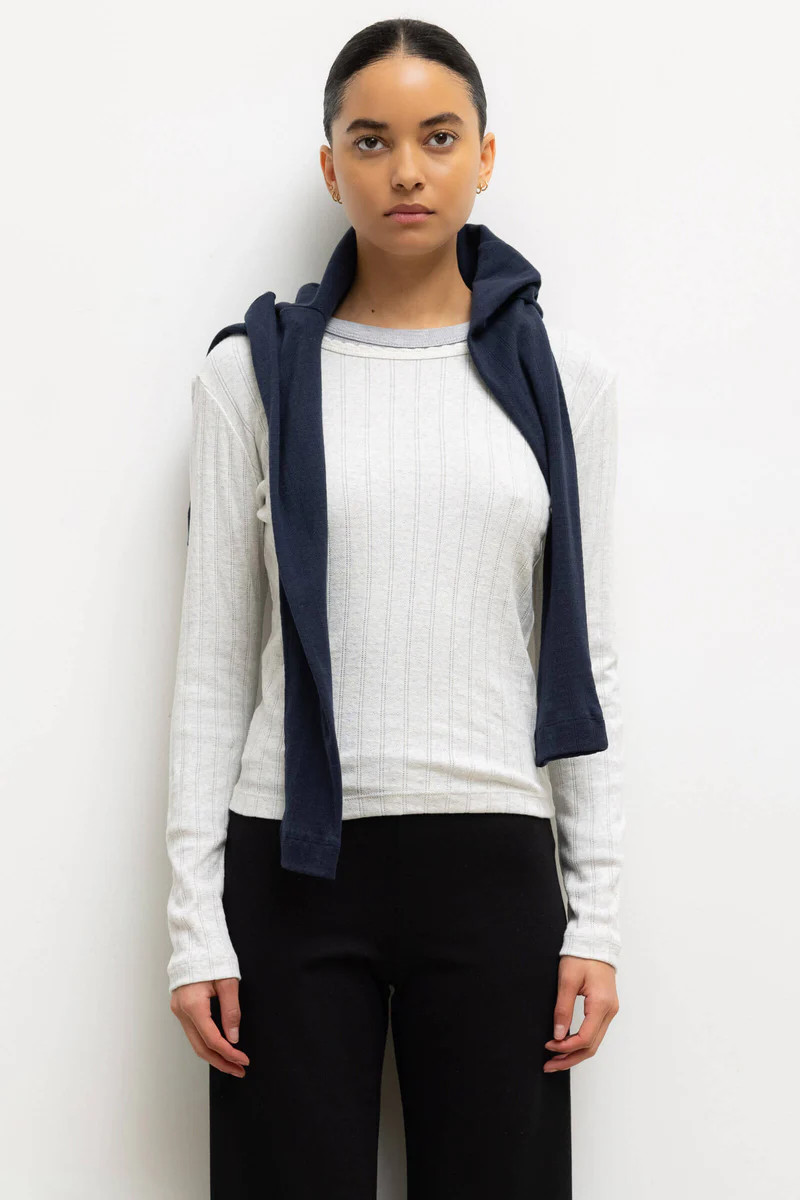 Pointelle Slim Fit Long Sleeve | LESET