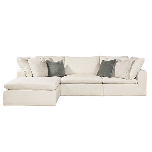 Universal Furniture Curated White Palmer 4 Piece Sectional 681541 610 | Bellacor | Bellacor