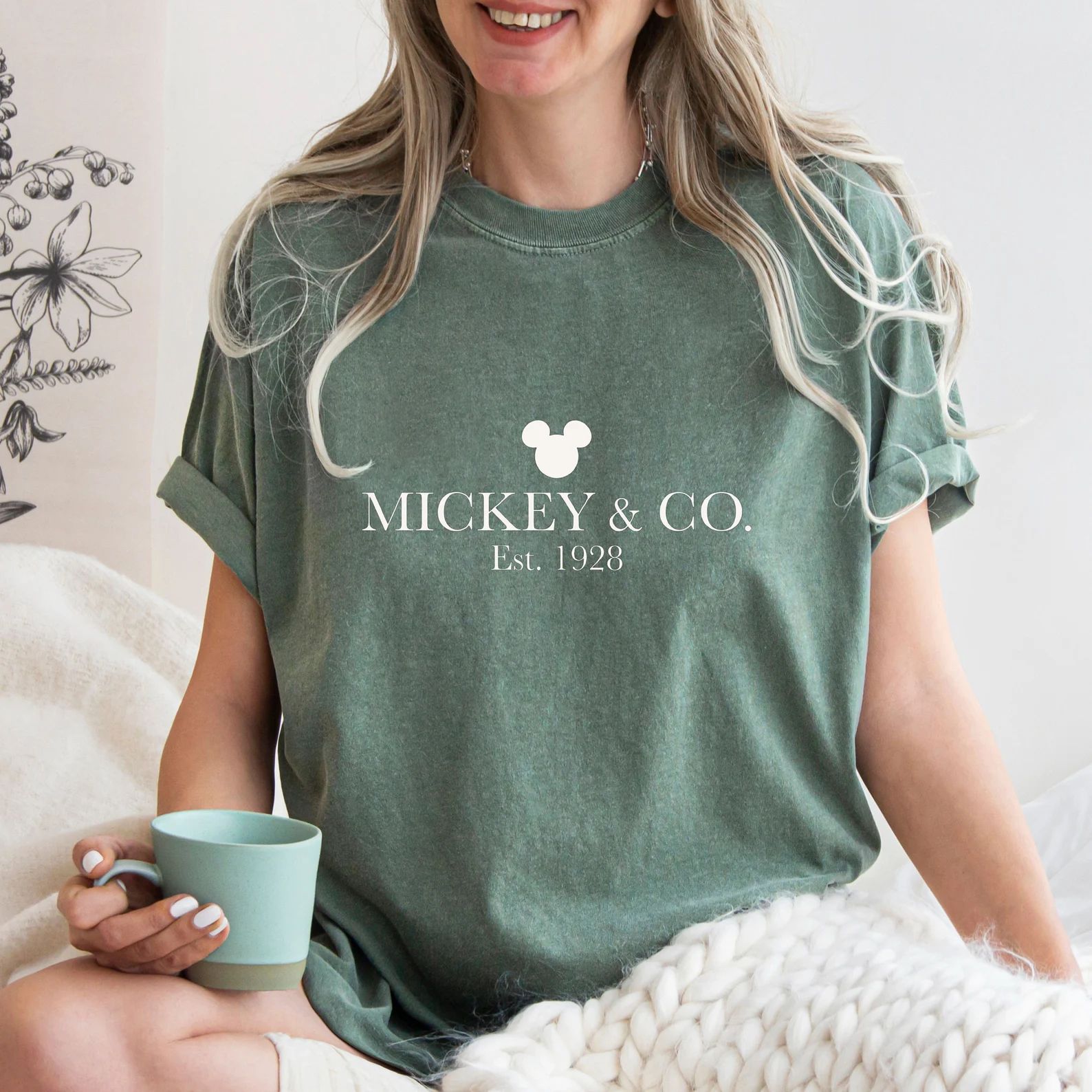 Comfort Colors® Mickey & Co Shirt, Mickey and Co. Est. 1928 Shirt, Unisex Shirt, Crewneck Shirt,... | Etsy (US)