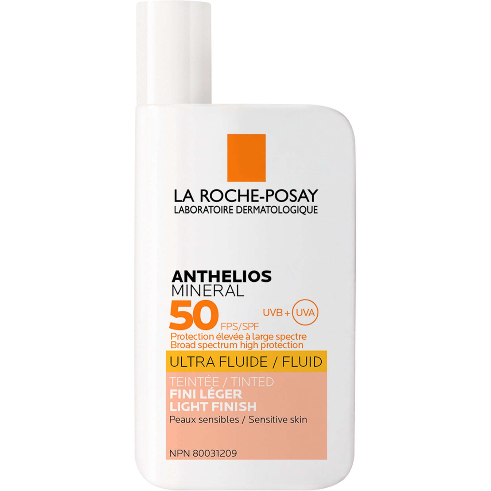 Anthelios Mineral Tinted Ultra-Fluid Face Sunscreen Lotion SPF50 For Sensitive Skin | Shoppers Drug Mart - Beauty