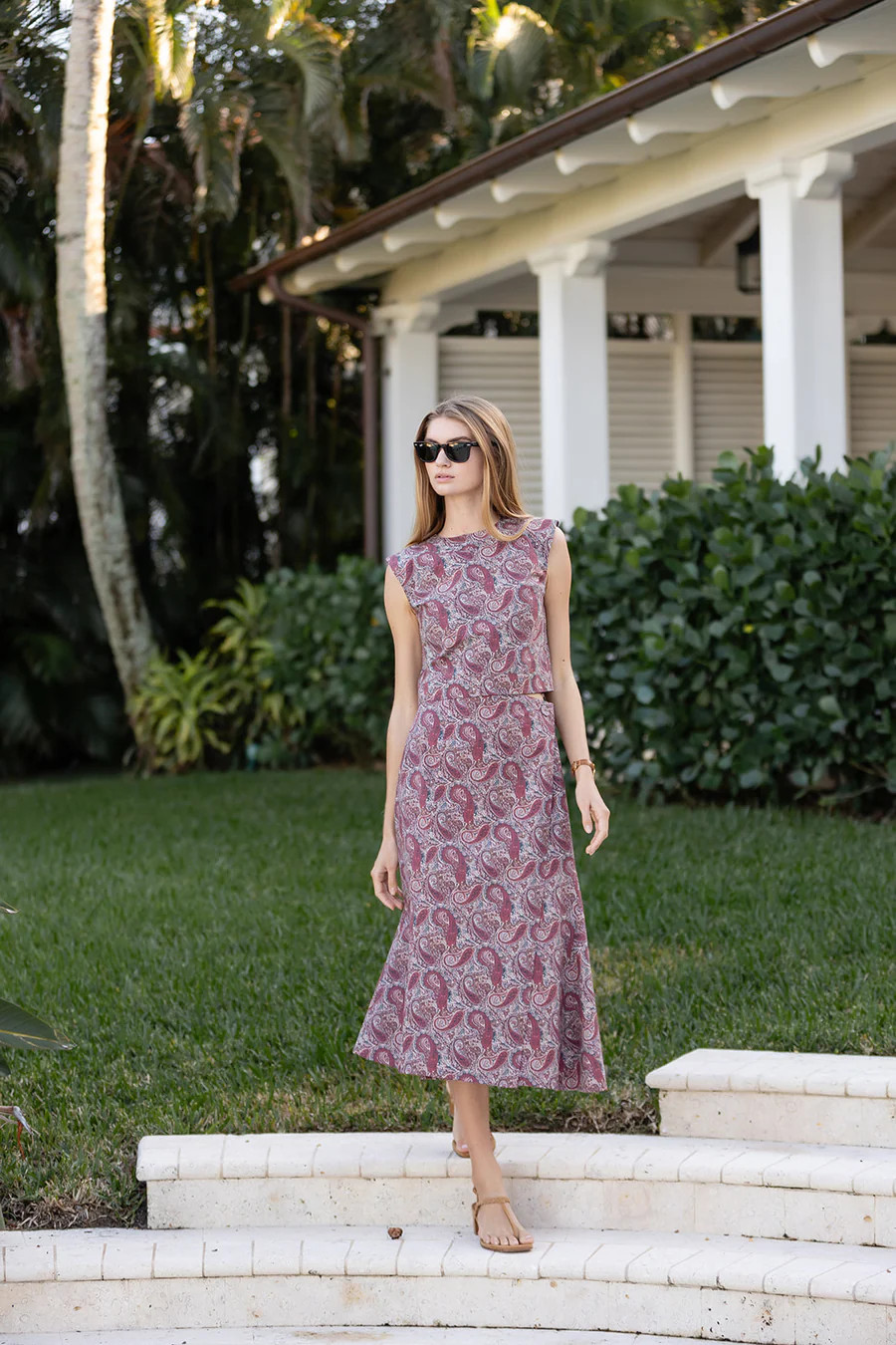 Slim Shell Poplin - Coco Palazzo Paisley | Julia Amory