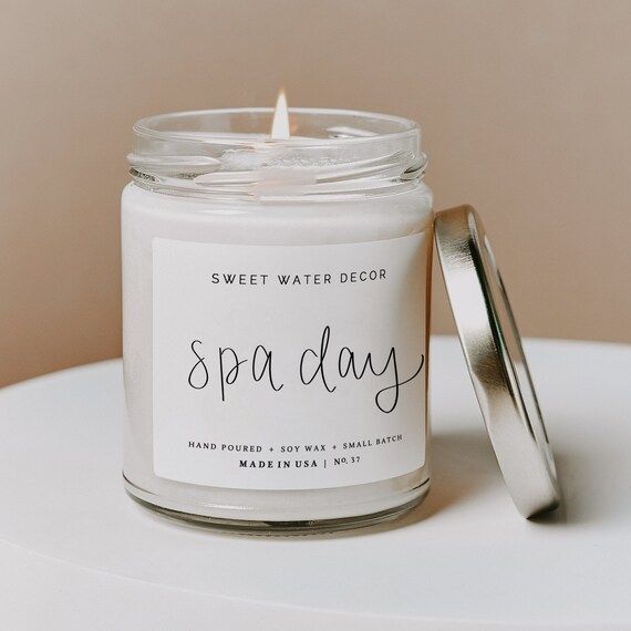 Spa Day Candle  Relaxing Spa Candle  Jasmine Candle  | Etsy | Etsy (US)