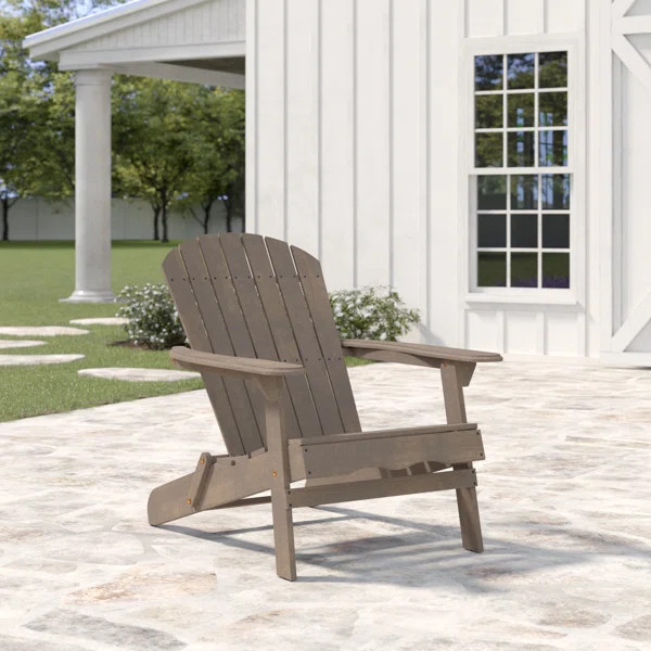 Kalicki Solid Wood Folding Adirondack Chair | Wayfair North America