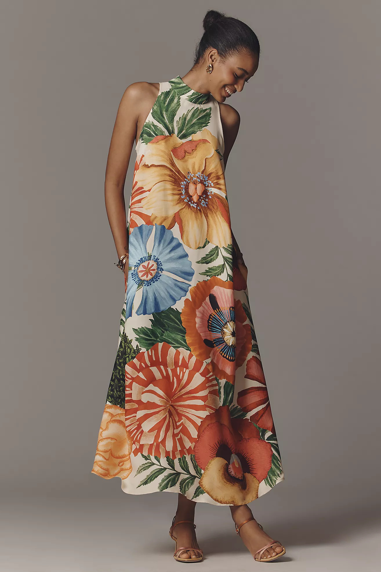 Farm Rio Halter Maxi Dress | Anthropologie (US)