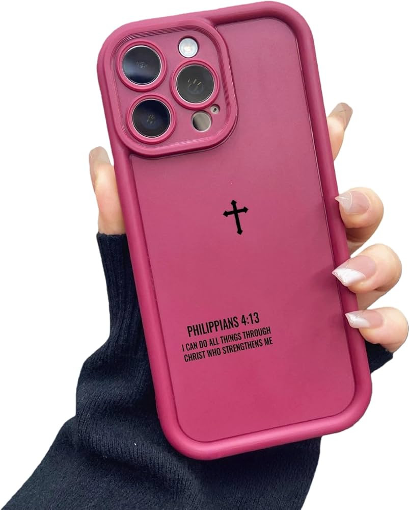 FindUWell Cross Bible Verse Phone Case Compatible with iPhone 17/16/15/14/13/12/11 Air ProMax, Go... | Amazon (US)