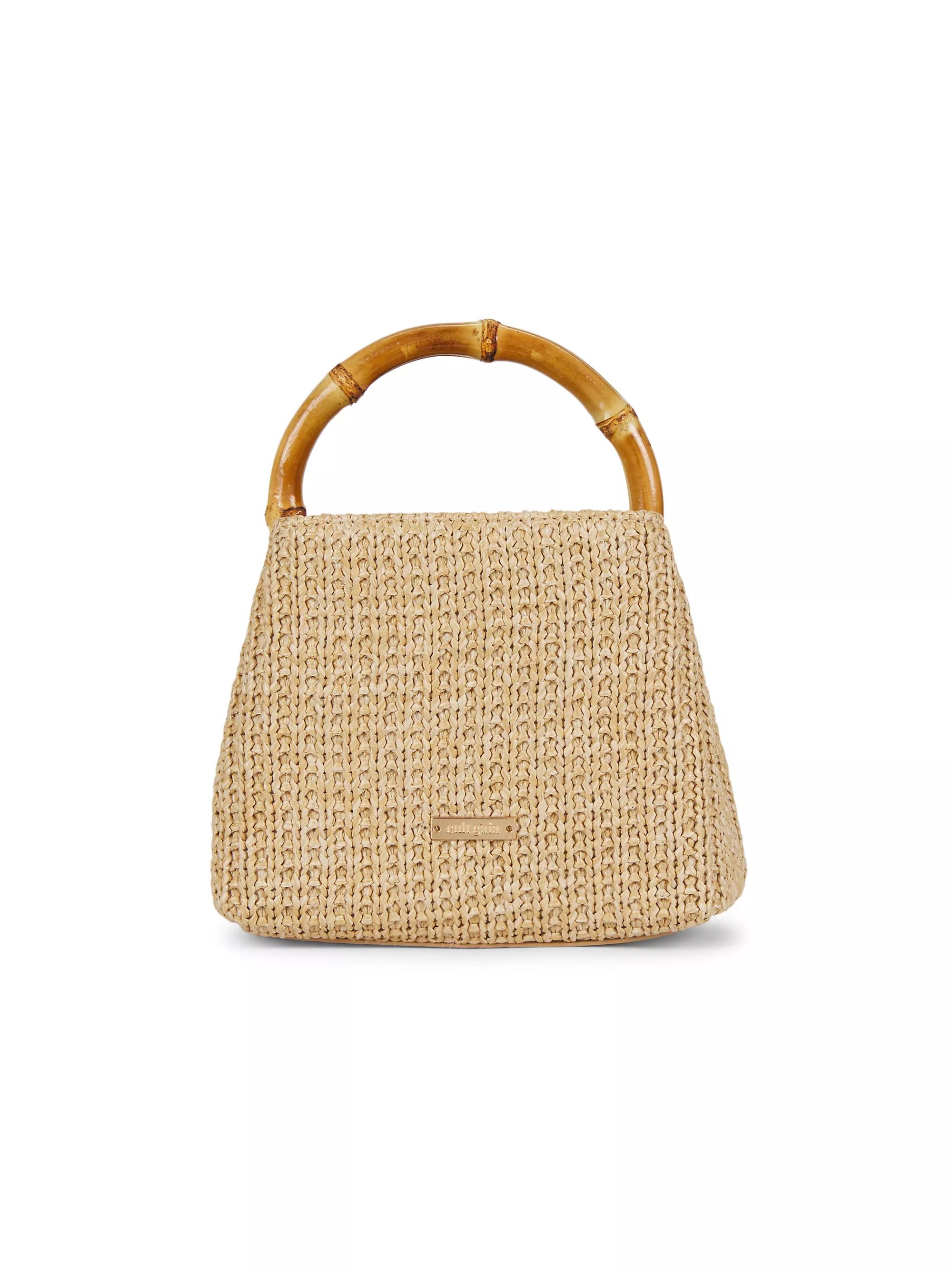NaturalAll Top Handles & SatchelsCult GaiaSolene Mini Cotton Crossbody Bag$298Free Shipping on $2... | Saks Fifth Avenue
