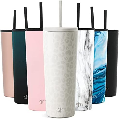 Simple Modern Insulated Tumbler with Straw Lid and Flip Lid | Travel Coffee Mug Reusable Cup | Gi... | Amazon (US)