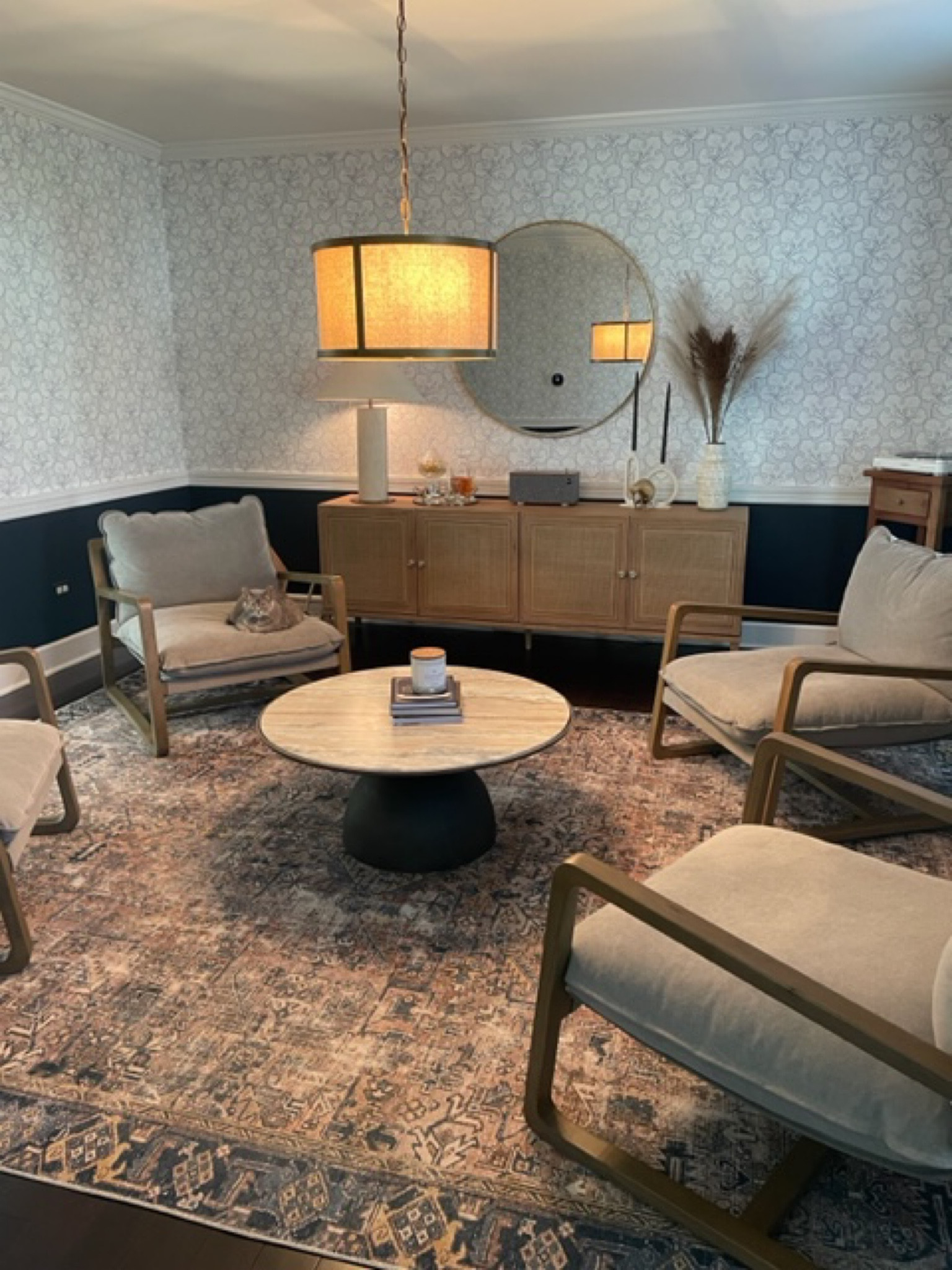 It’s been a while since we highlight the mood board for this cocktail room, or as it is now known as ‘The Record Room’ thanks to @roomandboard’s trace ledge’s proudly displaying their favorite hits. Imagine enjoying a night cap or two in this space after a long day of work. 

#LTKhome #LTKFind