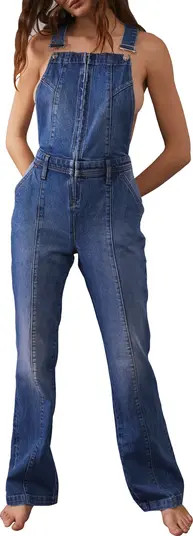 Camilla Boot Cut Denim Overalls | Nordstrom