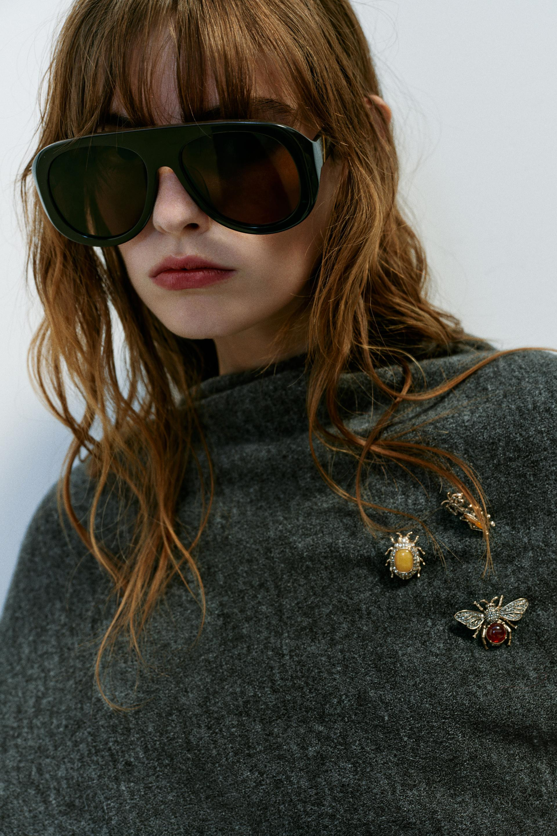 3-PACK OF INSECT BROOCHES - Golden - M | Zara US
