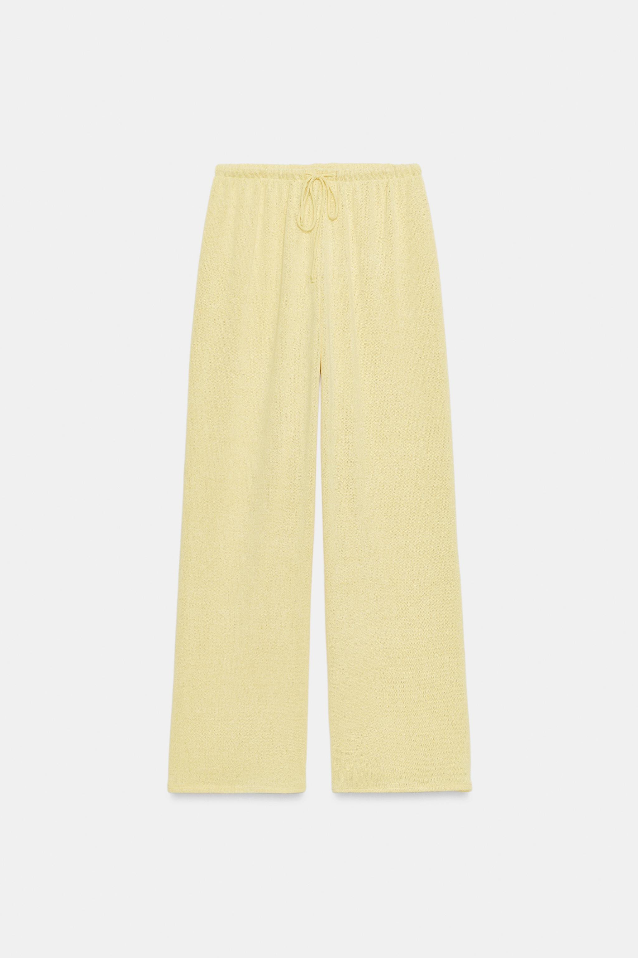 RUSTIC WIDE-LEG TROUSERS | Zara UK