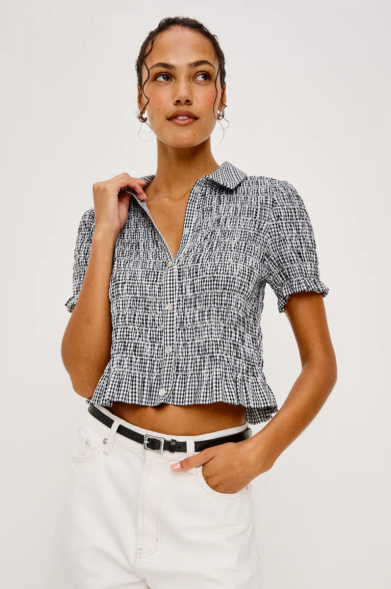 ALTON SHIRT - BLACK GINGHAM | Rails