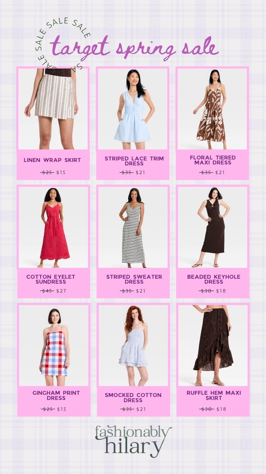 @Target has some of the cutest summer skirts and dresses and these are all 40% off right now! These are selling fast, so don’t wait too long! 
Striped sleeveless dress, gingham print dress, ruffle hem skirt, wrap linen skirt, smocked bodice dress, keyhole maxi dress

#LTKSeasonal #LTKSaleAlert #LTKMidsize