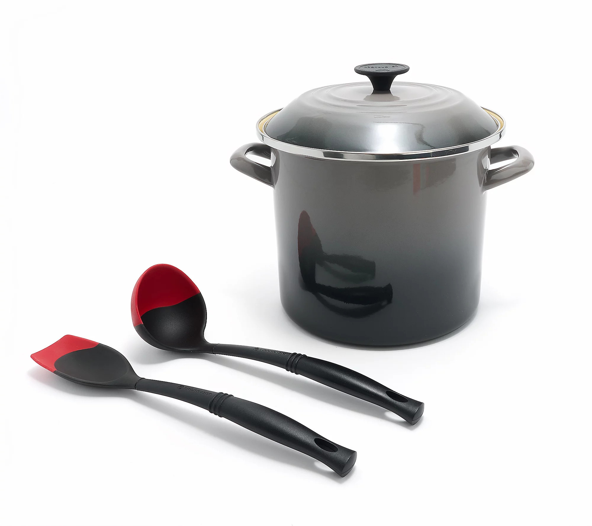 Le Creuset 8-qt Enamel-on-Steel Stockpot w/ (2) Tools | QVC