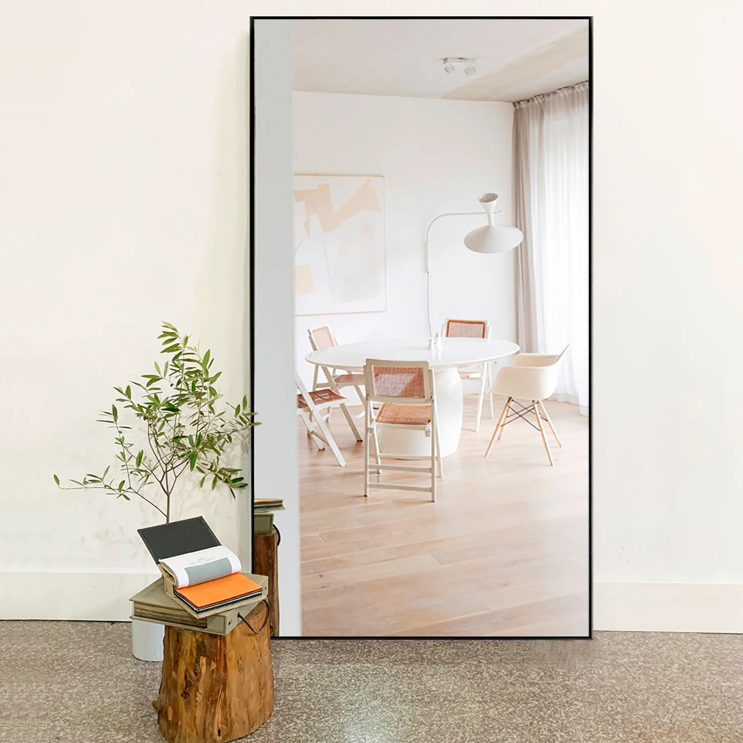 NeuType 71"x24" Black Modern Full Length Mirror - Walmart.com | Walmart (US)