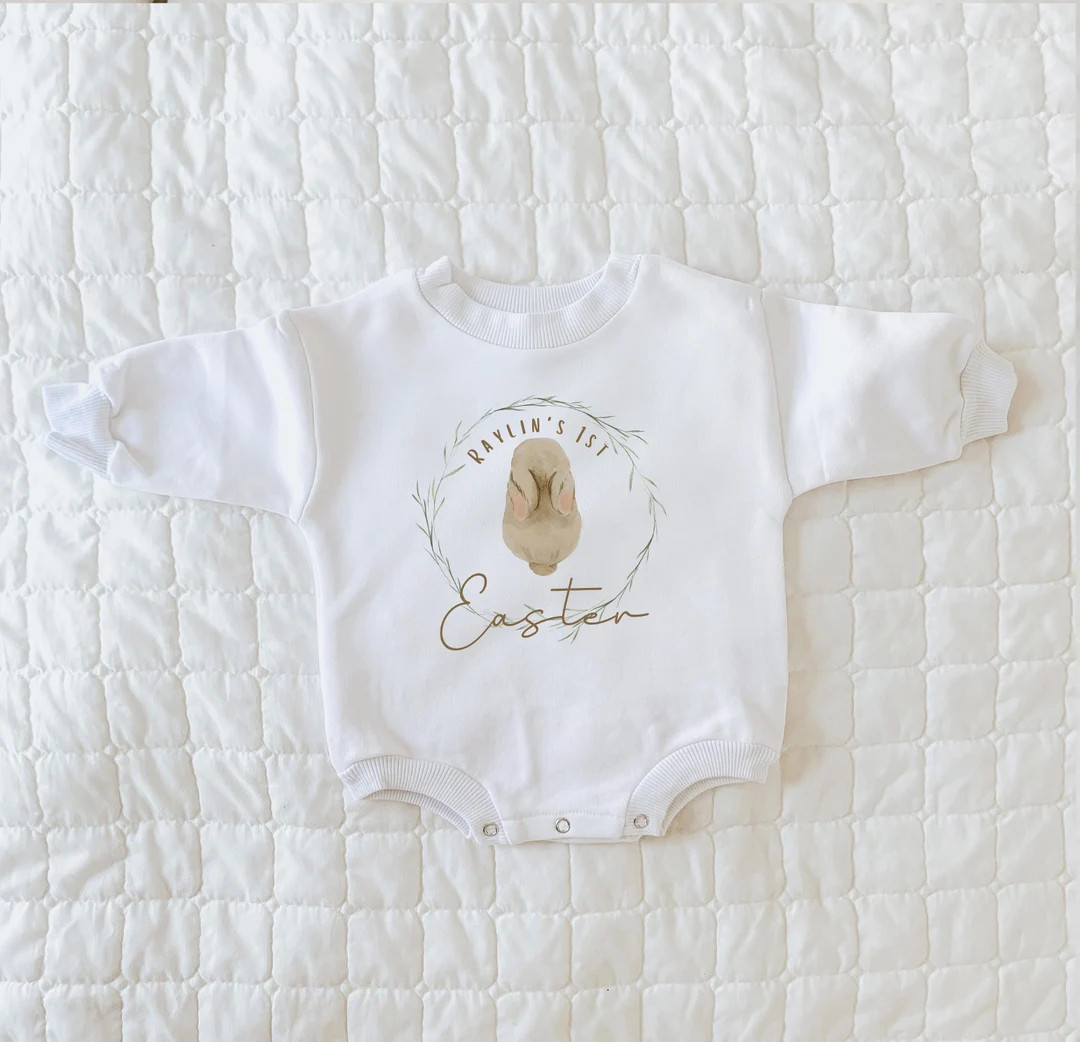 Easter Baby Outfit, First Easter Shirt, Baby's first Easter, Baby Sweatshirt, Sweatshirt Romper, ... | Etsy (US)