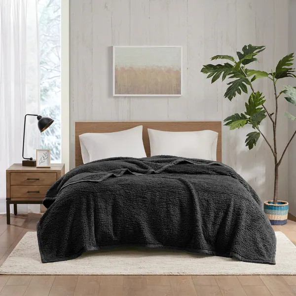 Woolrich Burlington Solid Berber Blanket - Bed Bath & Beyond - 18050631 | Bed Bath & Beyond