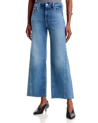 Paige Anessa 28 High Rise Petite Wide Leg Jeans in Showtime | Bloomingdale's (US)