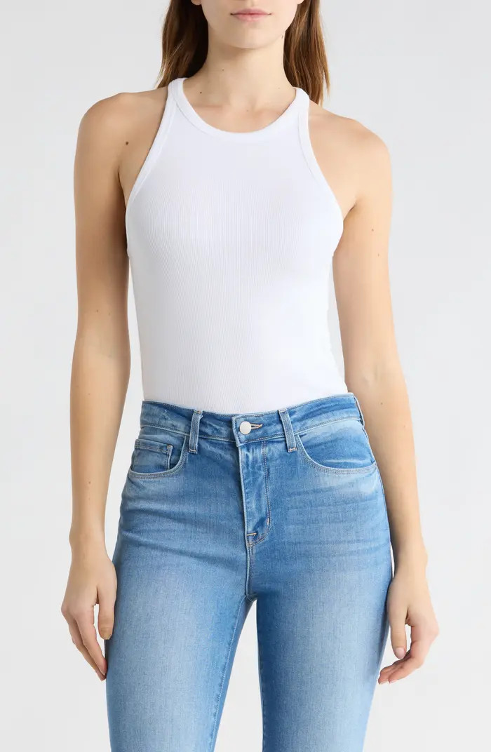 Good American Micro Rib Crewneck Tank | Nordstromrack | Nordstrom Rack
