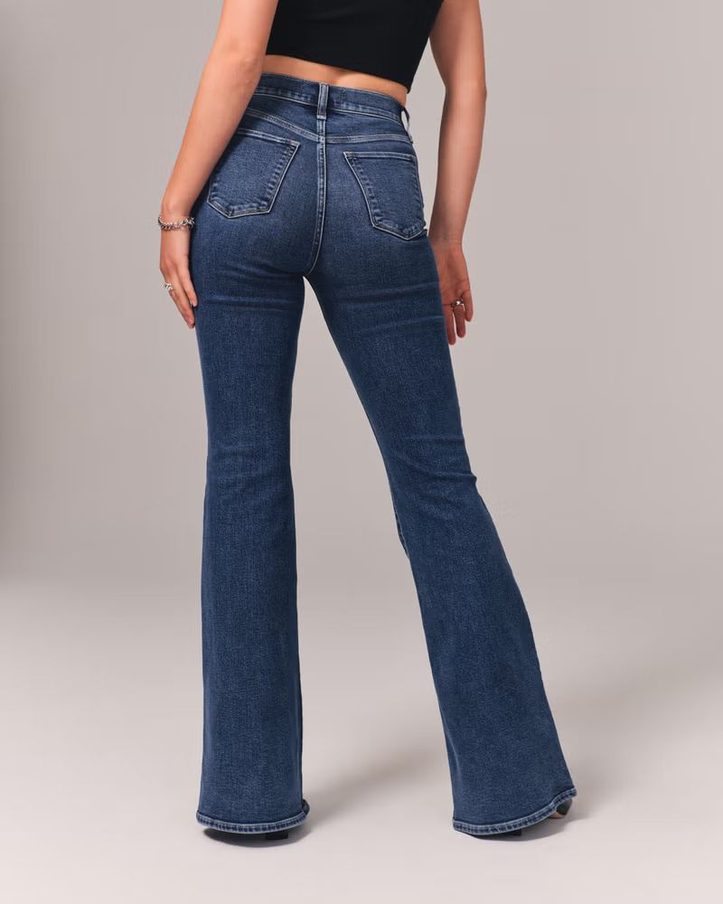 Women's Ultra High Rise Flare Jean | Women's | Abercrombie.com | Abercrombie & Fitch (US)
