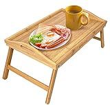 Greenco Bed Tray Table with Foldable Legs, Breakfast Tray with Handles, Eating, Working, Laptop or S | Amazon (US)