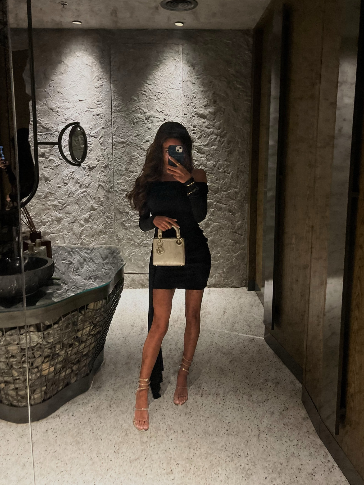 Club L London Ruched Asymmetric Dress