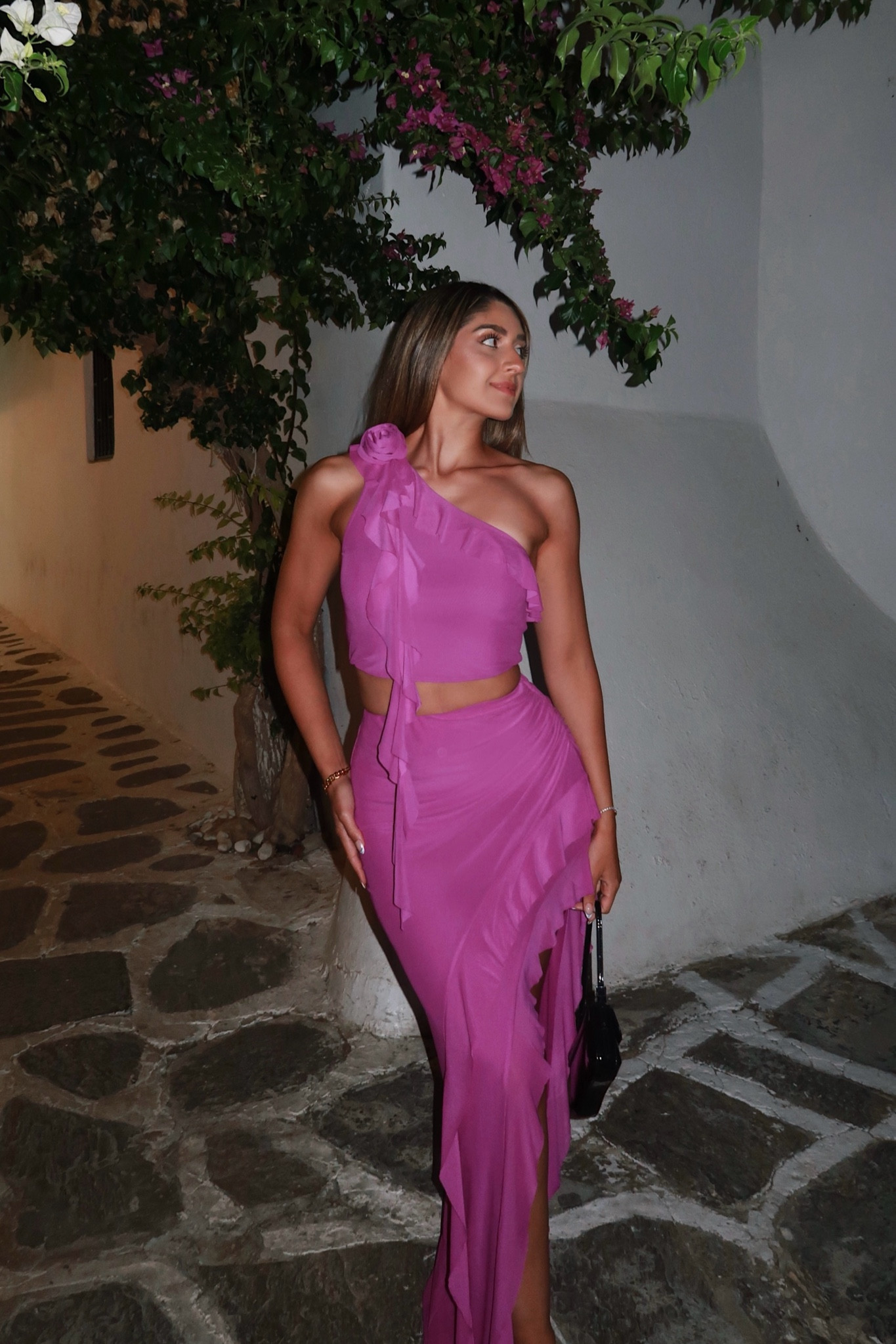 the cutest purple skirt set 💜