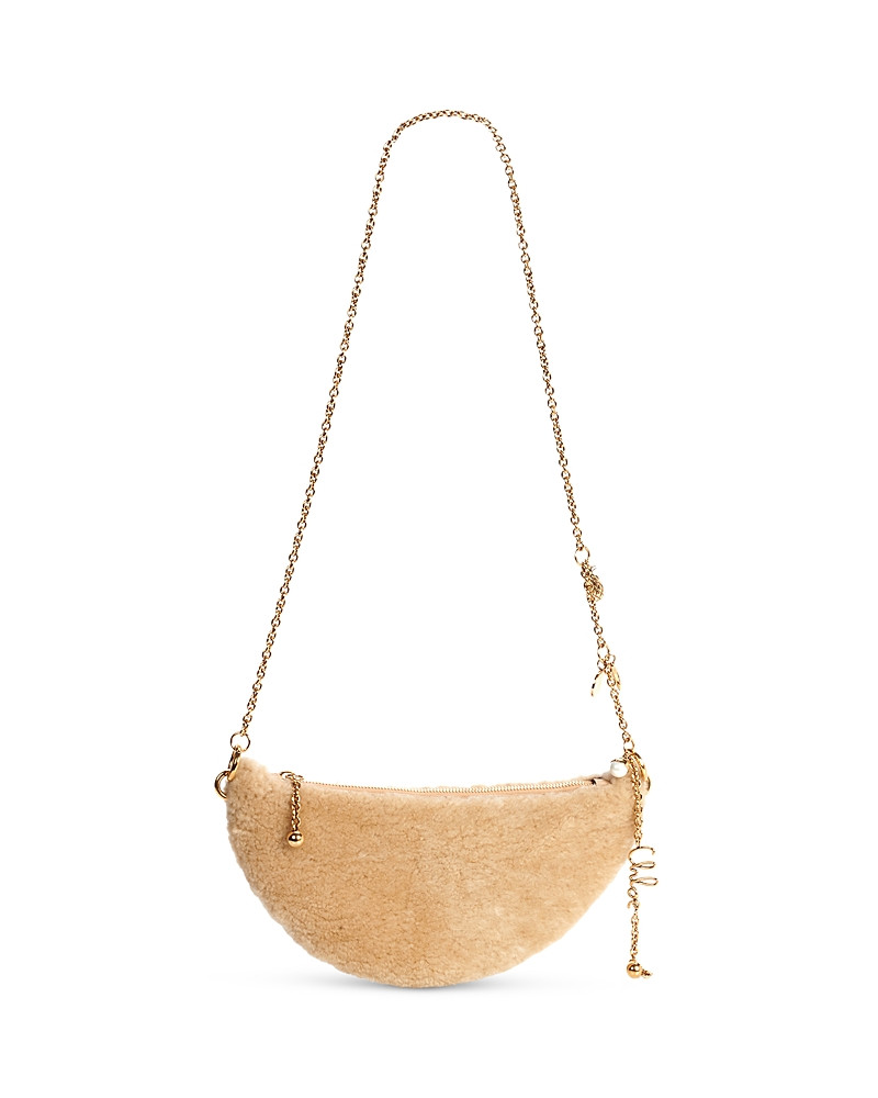 Chloe Halfmoon Mini Icons Shearling Shoulder Bag | Bloomingdale's (US)