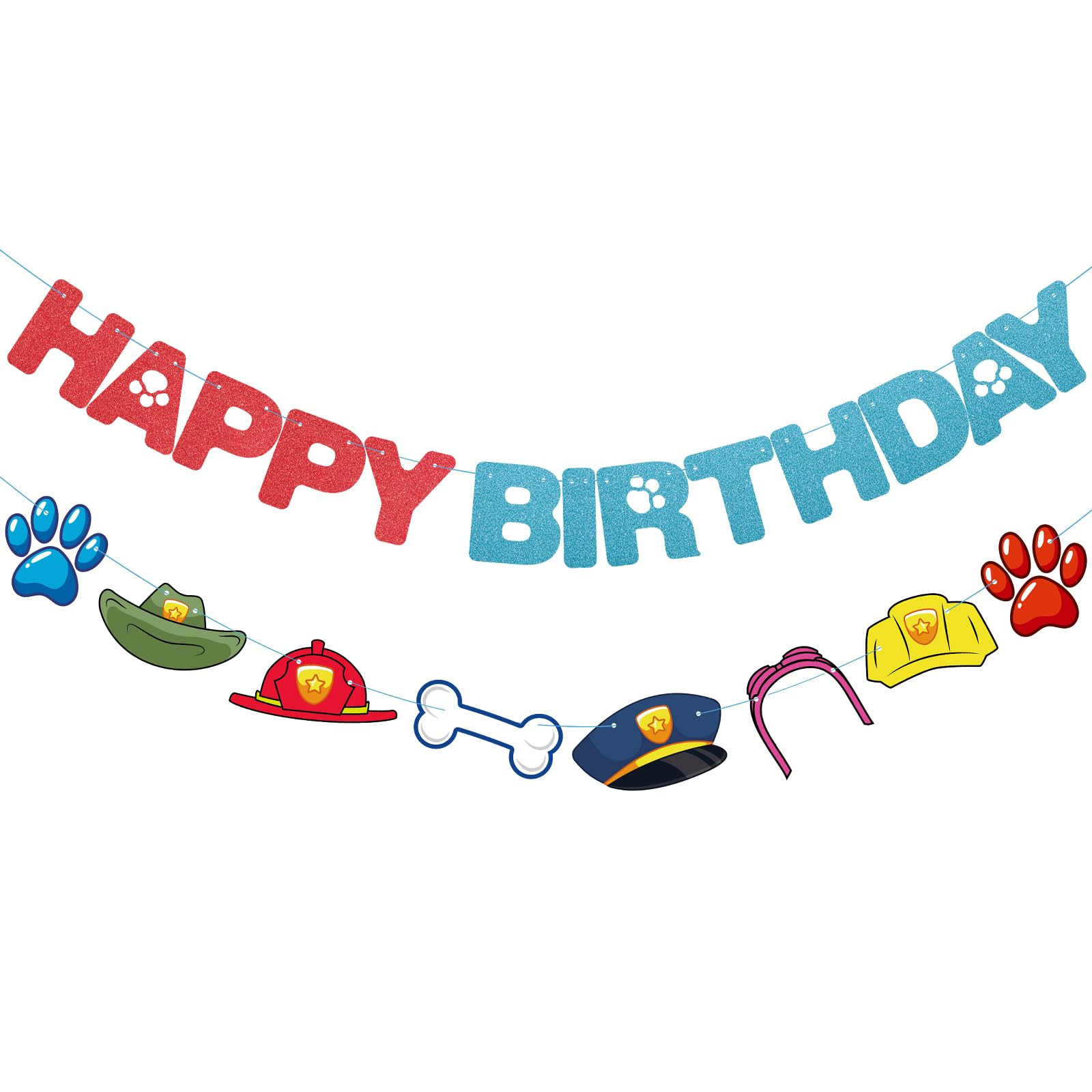 Birthday Banner- Cartoon Happy Birthday Banner, Cute Birthday Decorations for Boys, Cartoon Theme... | Amazon (US)