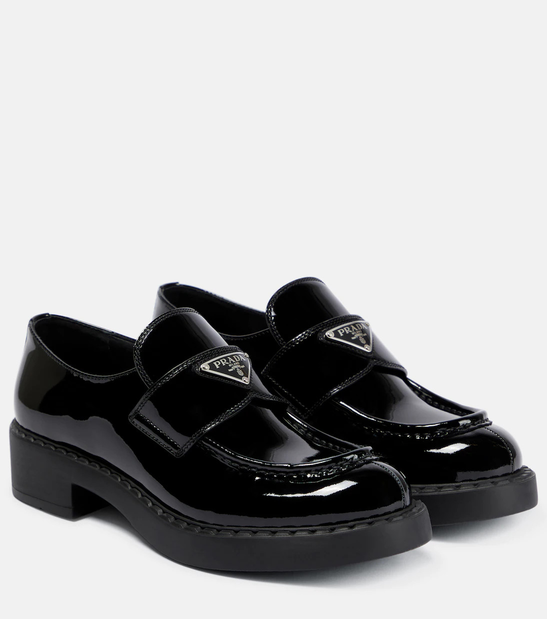 Logo patent leather loafers | Mytheresa (US/CA)