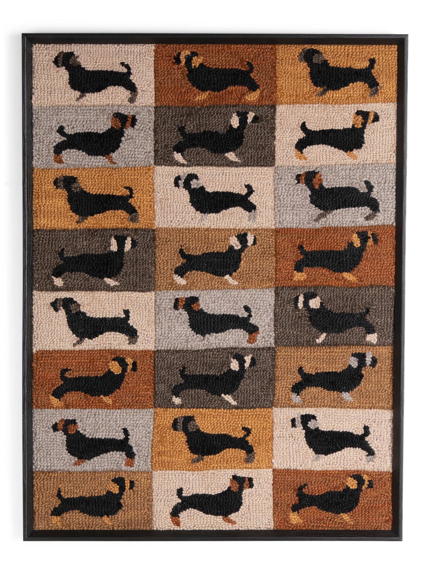 41x33 Dackel Dogs Textured Woven Wall Art | TJ Maxx