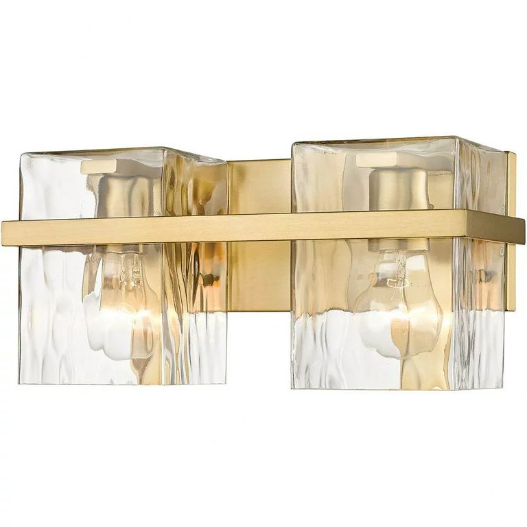2 Light Bath Vanity In Traditional Style-7 Inches Tall And 14.25 Inches Wide-Modern Gold Finish Z... | Walmart (US)