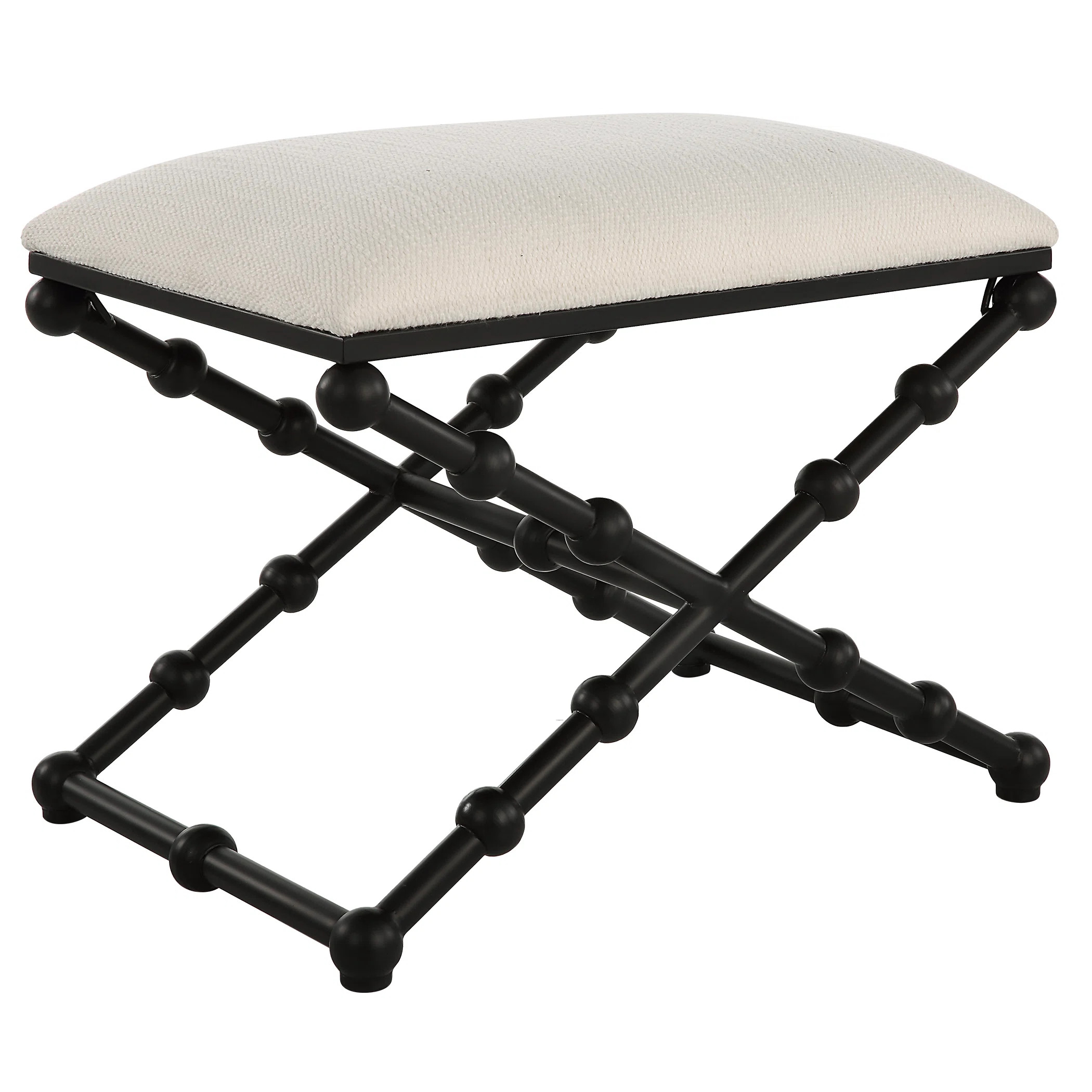 Iron Polyester Upholstered Bench | Wayfair North America