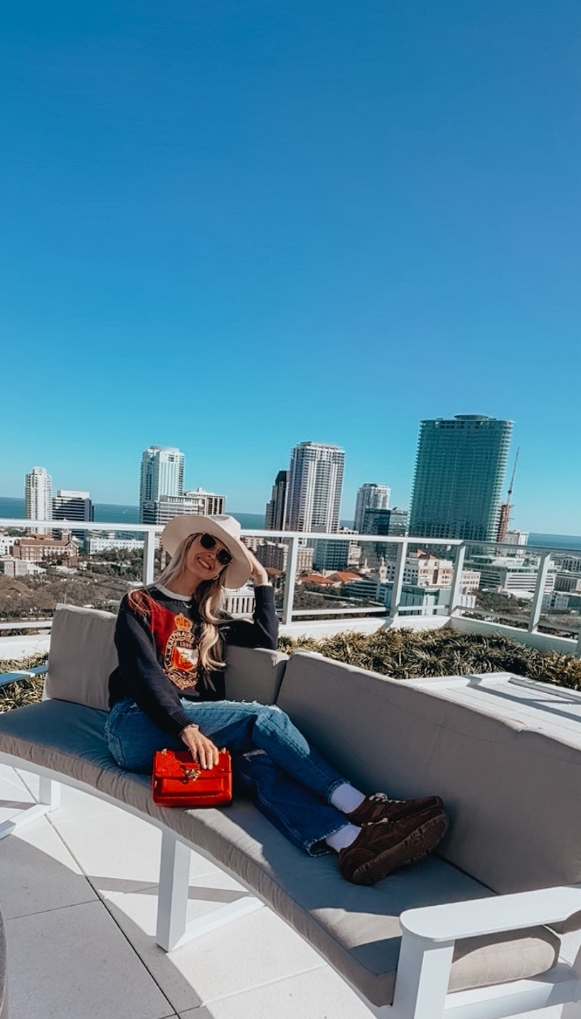 Outfit linked. Rent designer items with virelle and get your first month free using my code Kristinelyse 