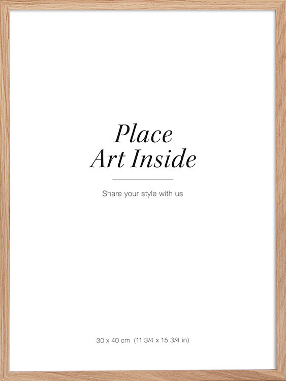 Oak picture frame, 12" x 16" in | Desenio