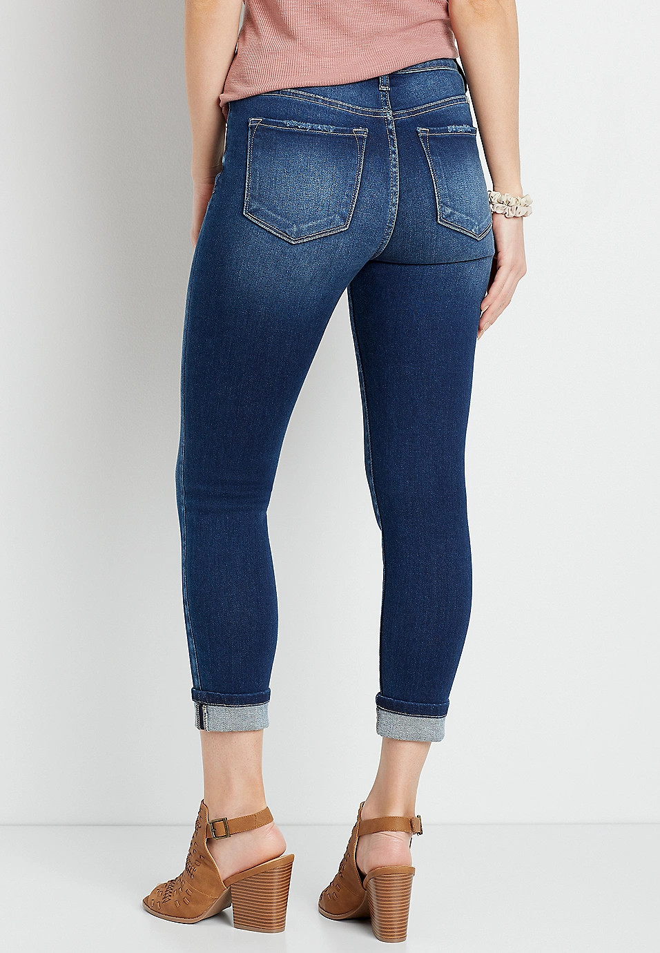 KanCan™ High Rise Dark Button Fly Cropped Jean | Maurices