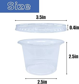 Qinsihwn 50 Pack 8 OZ Disposable Plastic Cups with Lids,Clear Portion Cups with Flat Lids,Disposa... | Amazon (US)