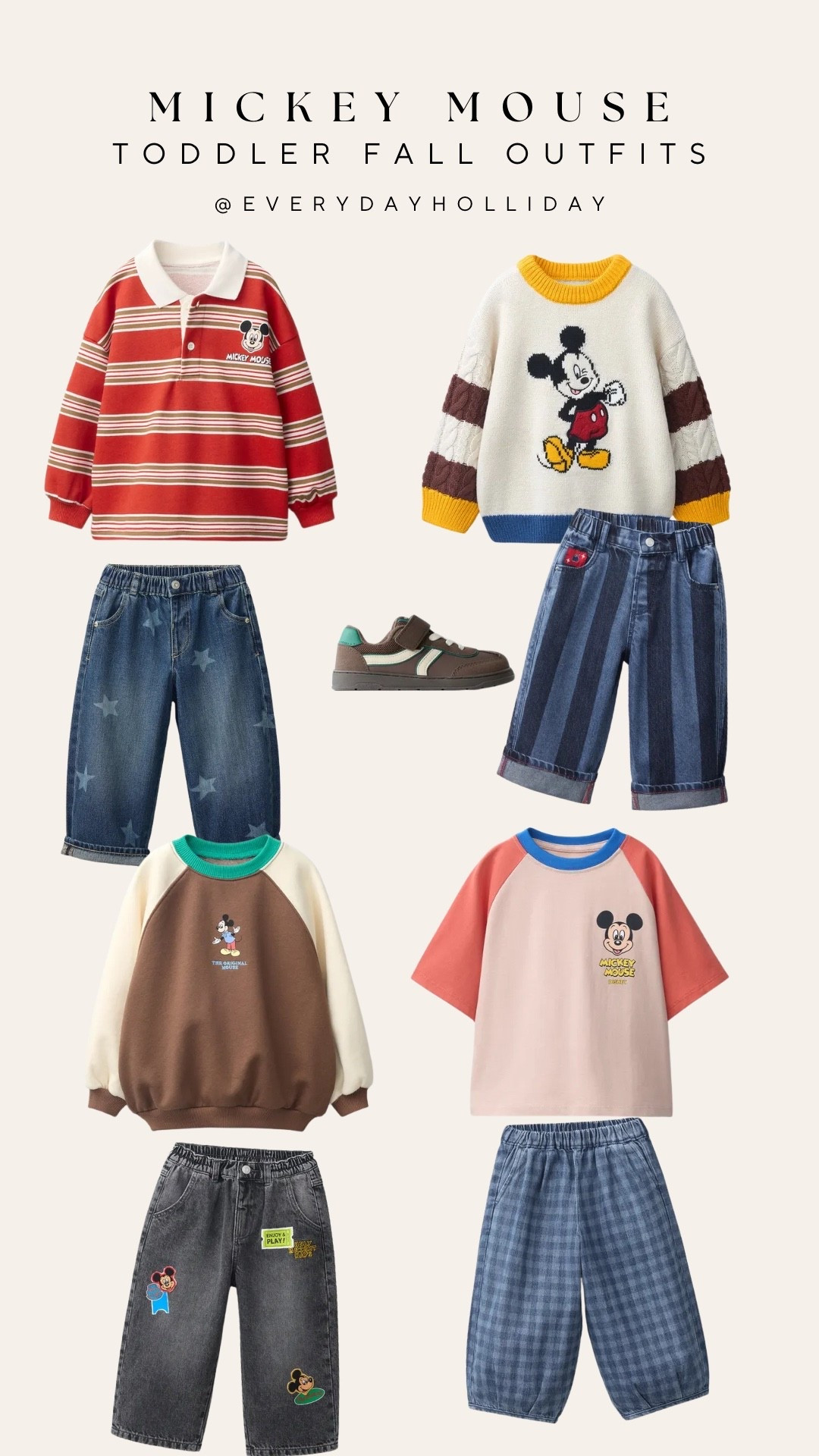 This Mickey Mouse toddler lineup from Zara has such a fun mix of colors and graphics for fall. Which outfit would your little guy wear first?

#LTKootd #LTKBaby #LTKKids