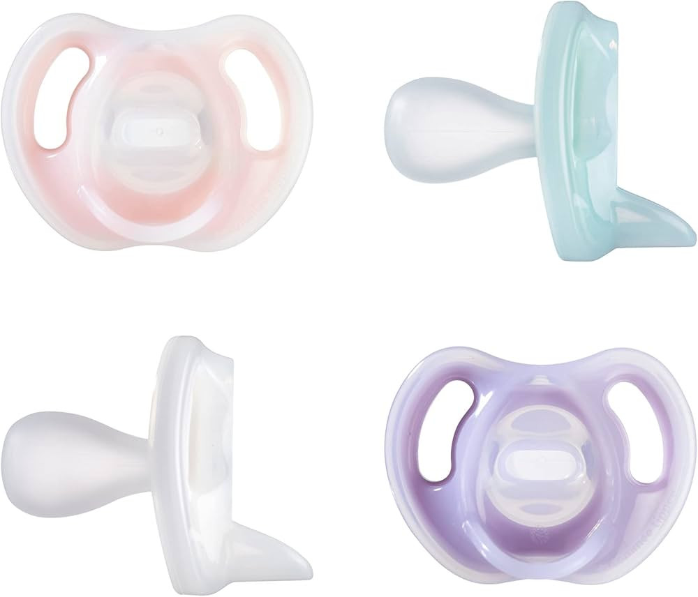 Tommee Tippee Ultra-Light Silicone Pacifier, Symmetrical One-Piece Design, BPA-Free Silicone Bink... | Amazon (US)