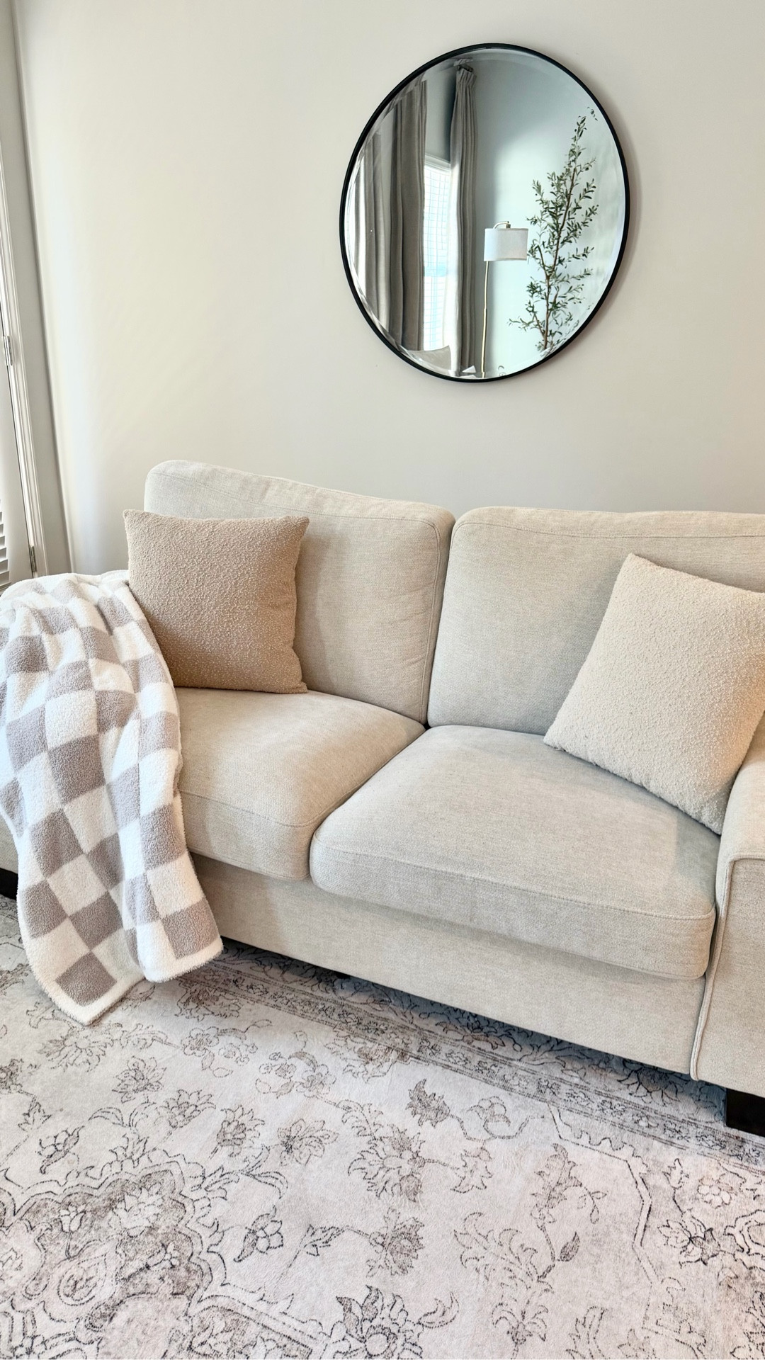 POV: you’re romanticizing your 8pm wind-down routine 🤎

This neutral checkered blanket is the definition of cozy core. It’s insanely soft (like actually melt-into-the-couch soft), the prettiest subtle checker print, and it lives tucked inside our side table’s hidden blanket storage so it’s always within reach but never cluttered.

I love pieces that feel elevated but still mom-life practical. Neutral home decor + functional storage + cozy textures? Say less.

If you’re in your comfy era and want your living room to feel calm, layered, and inviting without trying too hard… this is it.

✨ perfect for:
– neutral living room decor
– cozy home aesthetic
– modern farmhouse style
– checkered throw blanket
– soft throw for couch
– hidden storage furniture
– mom home finds
– affordable home decor
– layered neutral textures

Save this for your next home refresh and tell me… are you a year-round blanket girl or just fall/winter? 🤎

#LTKHome #LTKmomlife #LTKselfcare